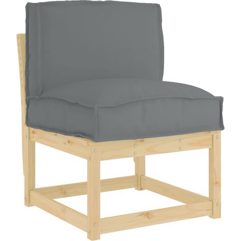 Maison Exclusive - Cuscino Antracite 50 x 40 x 12 cm Tessuto Oxford (1/5)