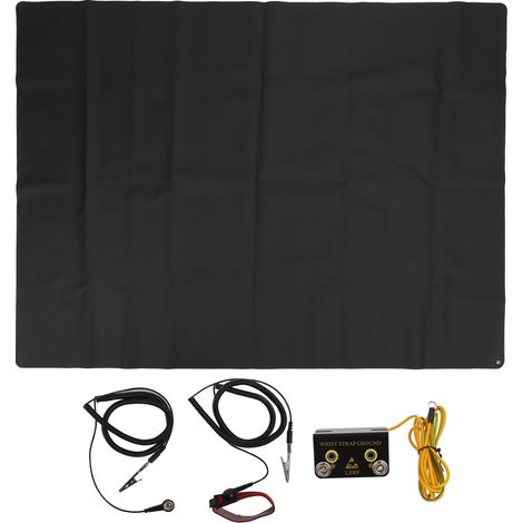 Tapis de mise à la terre 54,3 x 70,9 po - Kit de connexion à la terre pour exercices de fitness, réduction du stress, avec câble de mise à la terre (1/5)