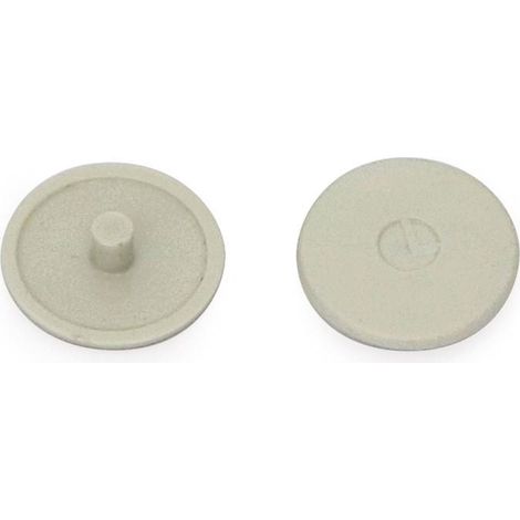 ITALIANA FERRAMENTA tapa plástico d13 gris p/target j10 acabado gris (caja 100)