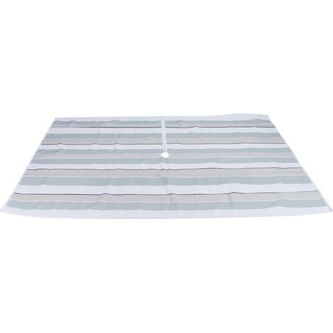Tovaglia impermeabile con foro per ombrellone e cerniera, tessuto Oxford 600D, copertura per tavolo da esterno 150 x 213 cm (1/5)