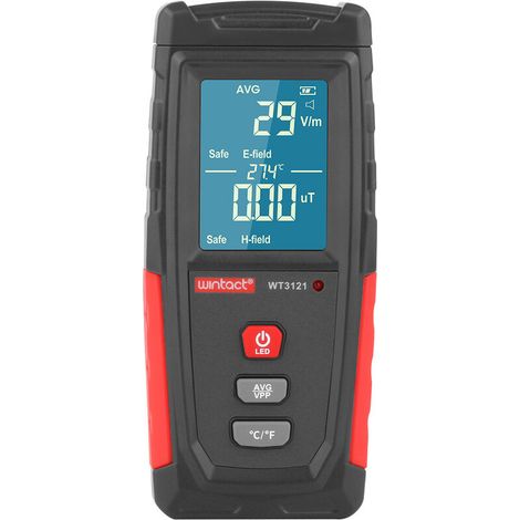 SHINING HOUSE Elektromagnetischer und magnetischer Strahlungsdetektor, LCD-EMF-Tester, Messgerät, Telefon, Computer, elektromagnetischer Strahlungsdetektor (1/3)