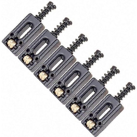 6 Pièces Selle de Pont en Métal pour Guitare Électrique, Rouleaux à Billes pour Chevalet Tremolo, Pièces de Rechange (1/5)