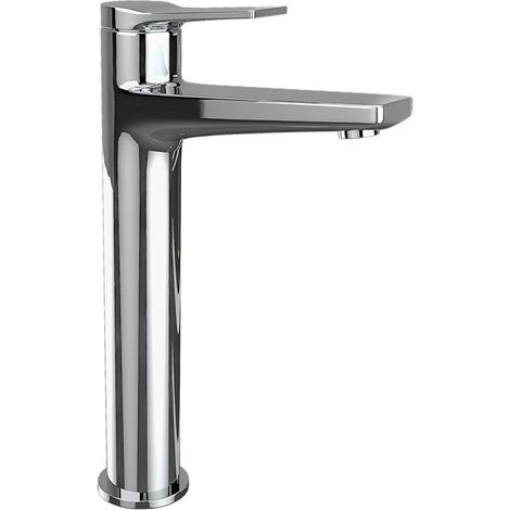 Miscelatore lavabo alto cromato lucido design moderno  KAM-KANDA CROMO kamalu