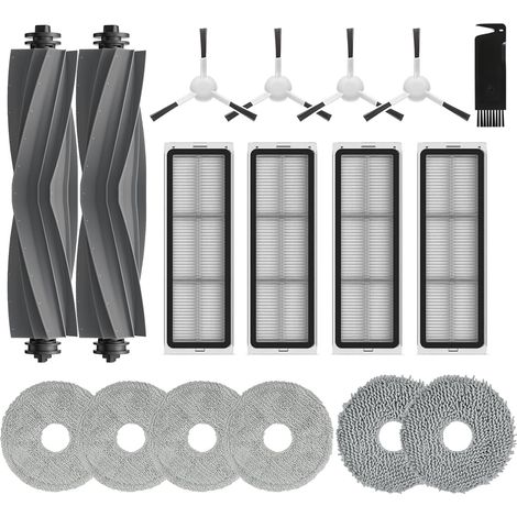 Accessoires pour Dreame L10s Ultra, L10s Pro Gen 2/3, L10 Prime, L10s Plus, L10s Pro, 2X Brosses Principales 6X Serpillières 4X Filtres 4X Brosses Latérales