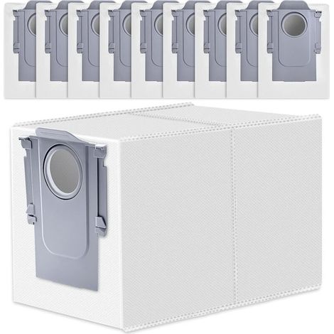 Lot de 10 sacs à Poussière pour Q Revo/Qrevo S/Qrevo Pro/Qrevo Slim/Qrevo Edge/S8 Max Ultra/S8 MaxV Ultra, Grande capacité, Accessoires Sac Poussière de Rechange (1/5)