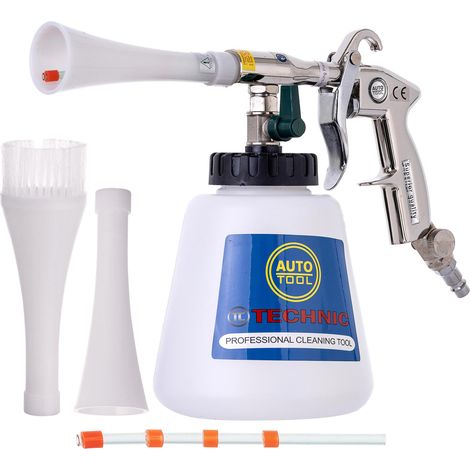 LT-03 PNEUMATISCHE POLSTERREINIGUNGSPISTOLE mit Regler (+1 Standarddüse + 1 Bürste) (1/5)
