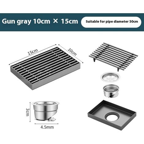 (C2)304 stainless steel floor drain, hotel bathroom large displacement outdoor garden deodorant shower Drains (1/4)