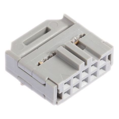 Connecteur IDC 3M Femelle, 10 contacts, 2 rangées, pas 2.54mm, Montage sur câble, série 3000 ( Prix pour 1 )