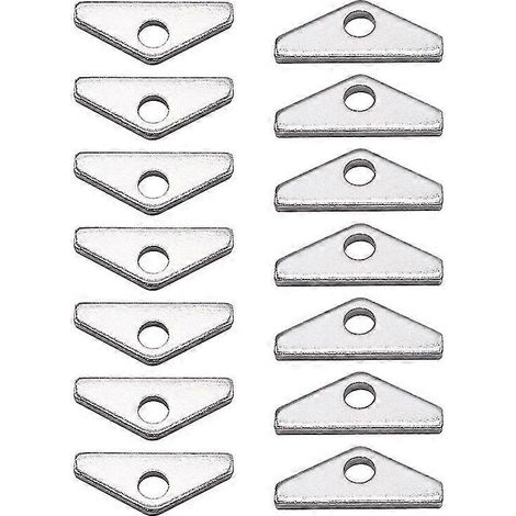 Pattes de fixation chromées pour cache-culbuteurs, lot de 14, pour moteurs Chevy BBC Big Block 396, 427, 454 et 502 (1/2)