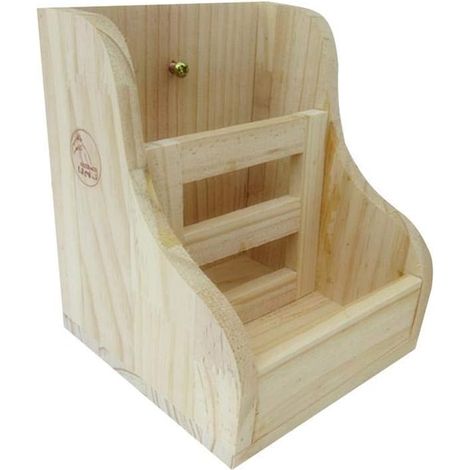 Rabbit Hay, 15.5 X 15.5 X 18.8 CM Rabbit Hay Rack Hay And Feeder Dual Purpose Wooden Cradle For Rabbits - 2 In 1 Straw Frame