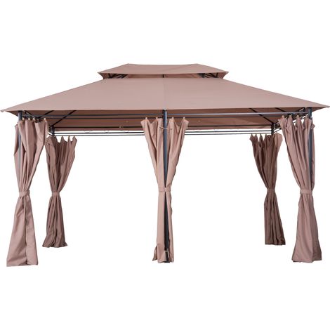 Tata Linda GAZEBO KASSY mt. 3x4x2,6 h col. Ecrù scuro (1/6)