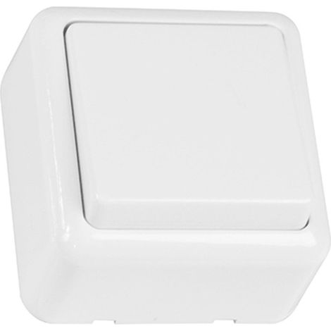 Interrupteur en saillie blanc 21172 amig