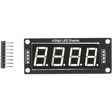 Module d'affichage LED 4 chiffres 7 segments 0,56 pouce blanc MRA172C - Carte PCB horloge numérique, kit de 4 pièces pour projets électroniques (1/5)