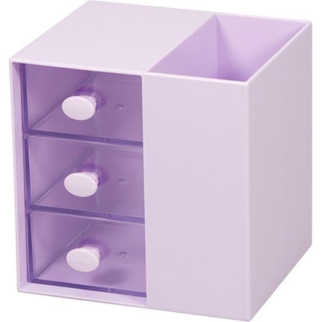 Support Stylo - En Plastique PS - 5 Compartiments - Bureau École Comptoir - 12 x 12 x 10 cm (1/5)