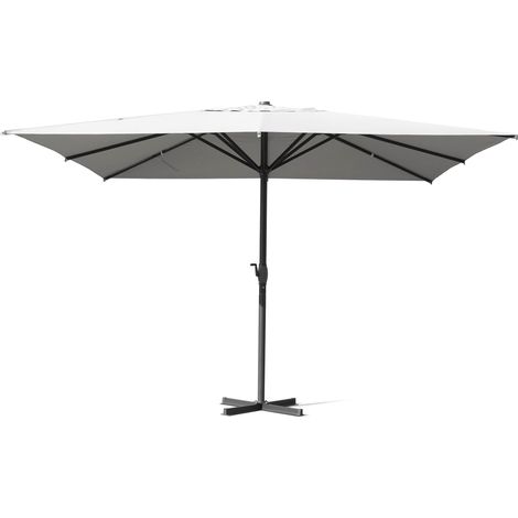 Ombrellone da Giardino 4x4 m Palo Ø67 mm Siviglia Grigio Chiaro (1/5)