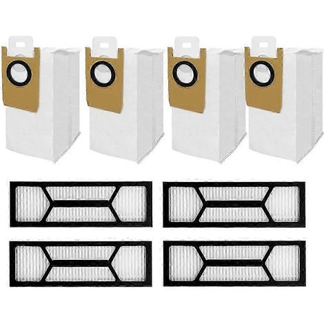 Para la aspiradora robot autovaciable Eufy S1 Pro, incluye 4 filtros HEPA, 4 bolsas para el polvo y accesorios ultrarresistentes (Edición 0718). (1/4)