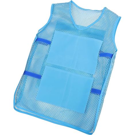 Gilet Rafraîchissant D'été Bleu, Veste Légère pour Extérieur (1/5)