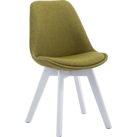 Silla De Comedor Borneo V2 En Tela Verde Blanco (1/5)