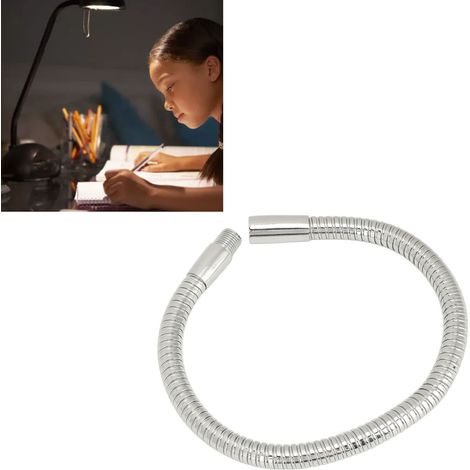 Lampe de bureau LED à col de cygne flexible (35 cm) - Accessoires pour lampes de bureau - Accessoires d'éclairage - Anneau flexible LED - Tube métallique (1/5)