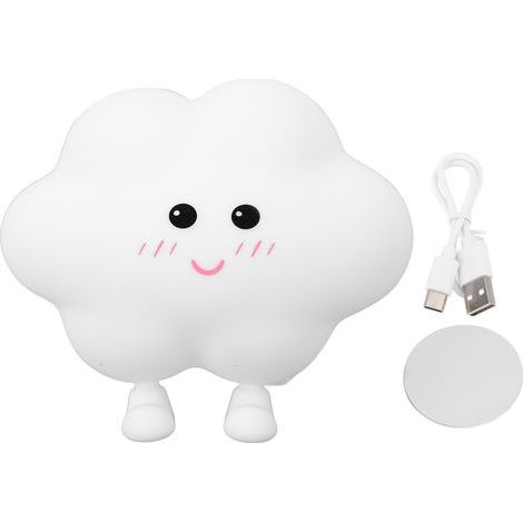 Magnetic silicone wall-mounted bedside lamp, USB powered, cartoon-shaped, for eye care, wall night light for girls and boys, bedroom decoration (1/5)
