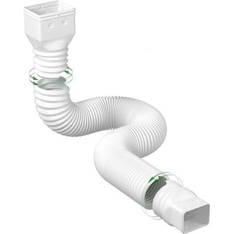 Sollbry 1 Set flexibler Dachrinnenverlängerungen, Fallrohrverlängerung, Dachrinnenverbinder, Regenwasserableitung (1/5)