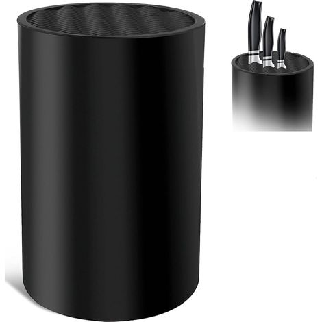 Bloc Couteaux Cuisine Vide Noir – Bloc Cuchillos Vide Antidérapant et Ventilé (1/5)