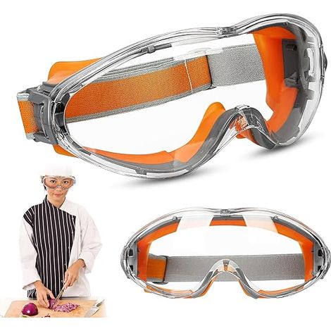 Gafas protectoras mejoradas con forma de cebolla, aptas para hombres y mujeres, ideales para cocinar y picar verduras. Fórmula sin lágrimas, diseño ergonómico, resistentes al viento y antivaho. Color (1/4)