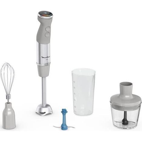 MOULINEX Pied mixeur Quickchef +, Mixeur plongeant, 1000 W, 20 vitesses, 2 accessoires DD67EB10 (1/5)