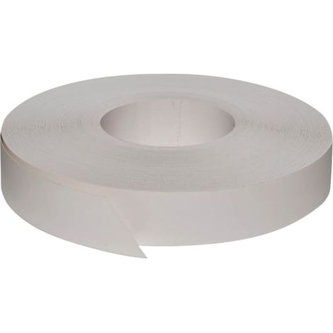 Nordlinger – Bande de chant pré-encollée blanc lisse satiné 23mm x 25ml – Pour habillage de panneaux – Prêt à poser sans outils
