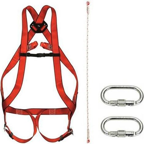 KIT ARNES ENGANCHE FRONTAL Y DORSAL CUERDA DE 1,5 M + 2 MOSQUETONES - CLIMAX