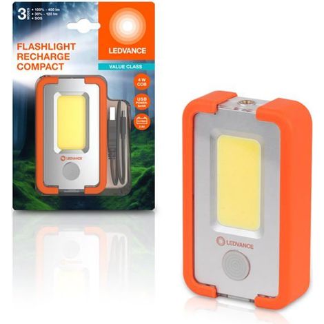 Lámpara portátil Ledvance cordless handheld searchlight 400 lúmenes 3 modos