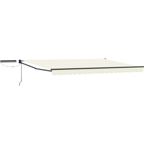 Elektrische ausziehbare Markise Creme 5 x 3 m