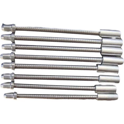 8x Guide-câble flexible coudé pour freins V-Brake de vélo, gaine avant/arrière (1/3)