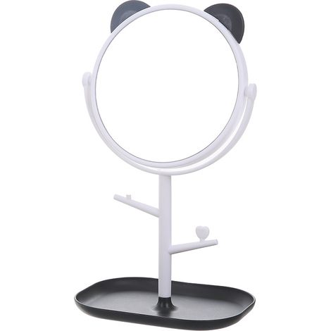1 Miroir, rotatif, design oreilles de chat, base antidérapante, pour coiffeuse salle de bain (1/5)