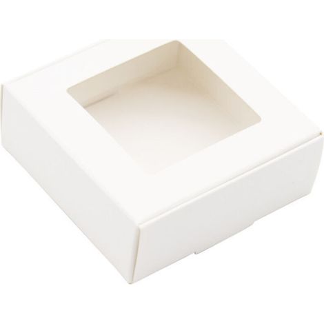 10 pièces boîte de papier fenêtre transparente boîte à savon bijoux cadeau emballage boîte cadeau de mariage boîte à bonbons(boîte de fenêtre blanche 656530mm) (1/5)