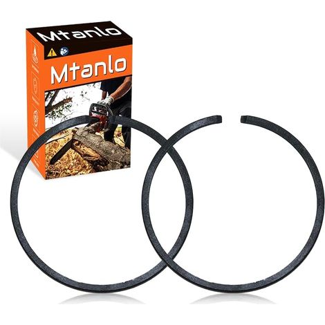 Jeu de 2 segments de piston AUMEL de 35 mm x 1,2 mm pour tronçonneuse, débroussailleuse, tondeuse à gazon, taille du segment : 35 mm x 1,2 mm (1/5)