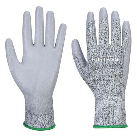 Guantes de poliuretano Cut B13 (paquete de 12) PORTWEST AB620 L Gris