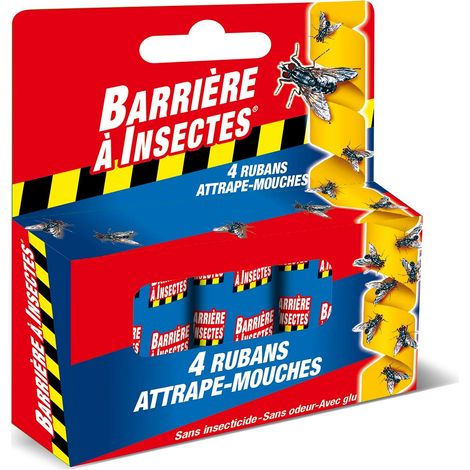 Nastro Acchiappa-Insetti 4 rotoli senza insetticida Barriera contro gli Insetti
