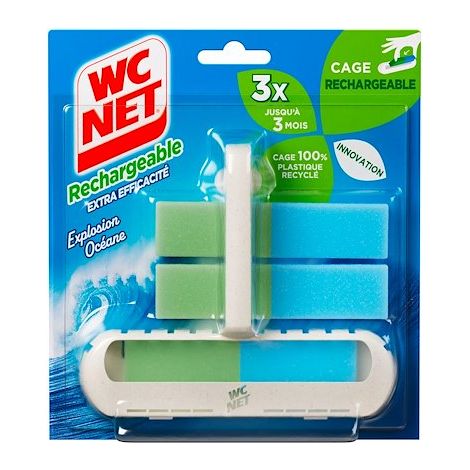 Bloc WC Net rechargeable longue durée explosion océane (1/2)