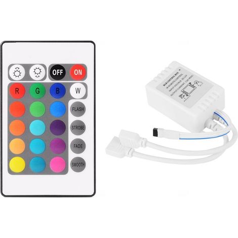 Contrôleur pour rubans LED, DC12V, RGB, télécommande, pour l'installation, le réglage et la maintenance des systèmes électriques.-AquaForge (1/5)