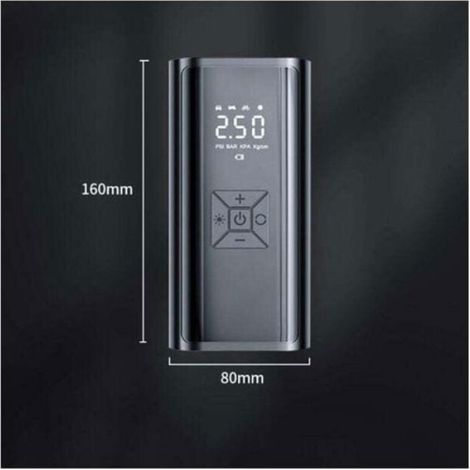 Compresseur à air portatif - - - Batterie 6000mAh - 150 PSI - LED intégrée (1/4)