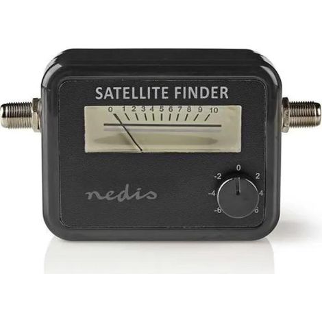 Nedis Indicador de potencia de señal satelital negro retroiluminado
