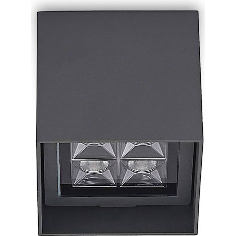 LED-taklampor "Eveta " aus aluminium / grå / zink von Lindby