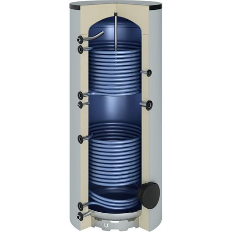 OEG Ballon solaire 2250 litres avec 2 échangeurs à tube lisse