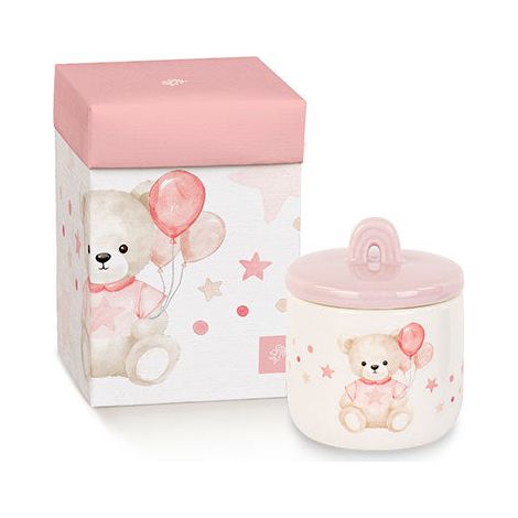 Cupido&Co. Candela Orsetto con Palloncini Rosa H 75 Cm D 60 Mm con Scatola