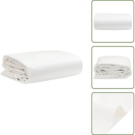 Telone in PVC - vidaXL Telone Bianco 6x8 m 650 g/m² - Telone resistente