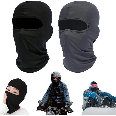 Masques de protection hiver lot de 2 - cagoules coupe-vent et respirantes pour vélo, ski et snowboard, 40 x 23 cm (1/5)