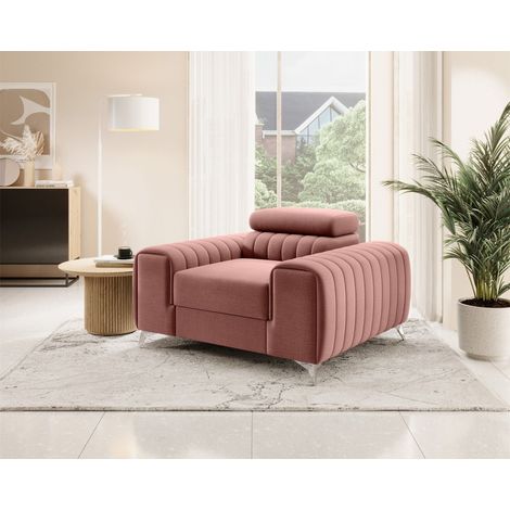 Sessel Designersessel ELENI Stoff Monolith Altrosa (1/5)