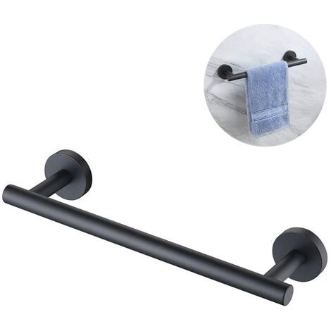 Porte-serviette à main porte-serviette de salle de bain cuisine plat cintre en tissu forage 304 acier inoxydable RUSTPROOF support mural brossé (1/5)
