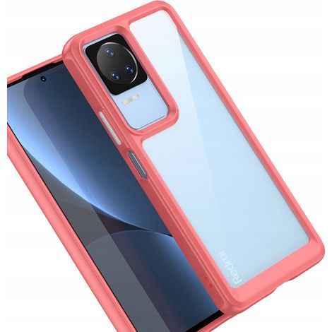 Cover spaziale per Xiaomi Poco F4 5G con cornice flessibile, colore rosso. (1/5)